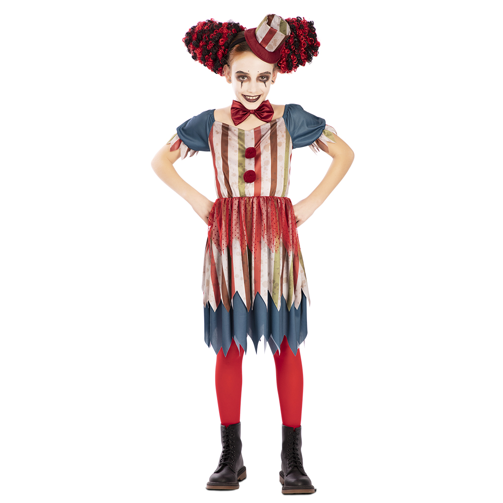 ▷ Costume Clown Vintage Bambina 【 NOVITA HALLOWEEN 】La Casa di Carnevale