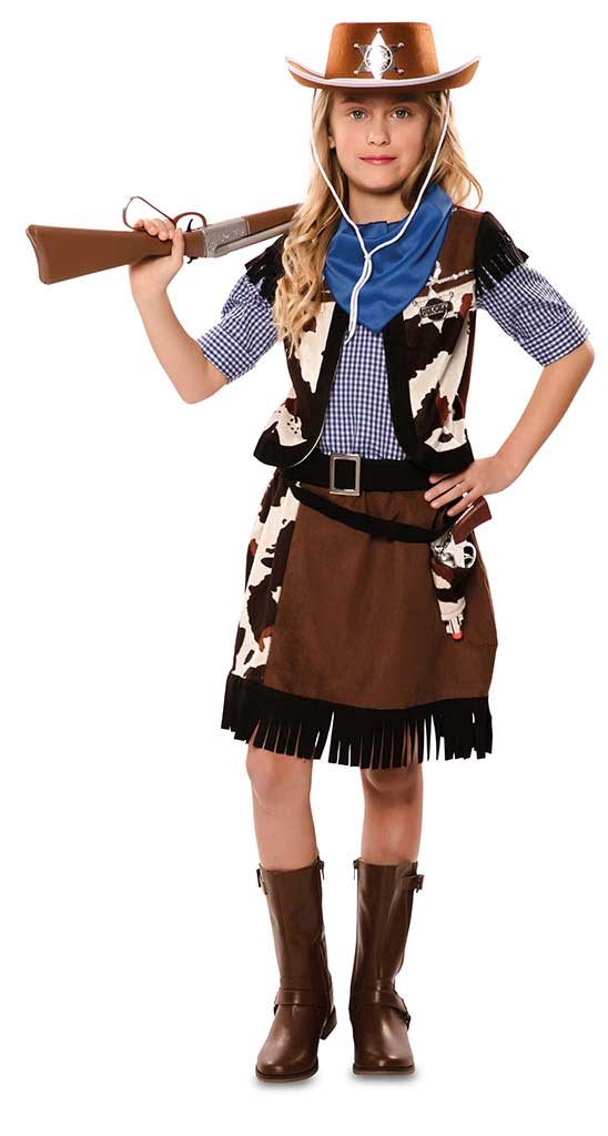 ABITO DA COWGIRL bambini bambini costume ragazze abito da cowgirl western L  EUR 15,25 - PicClick IT