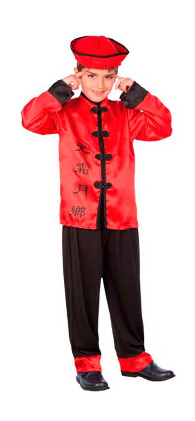 Costumi Cinese Rosso/Nero per Carnevale 70633