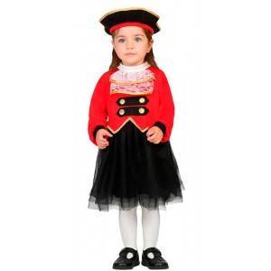 ▷ Costume Capitano Pirata Bambina Bebe Offerta