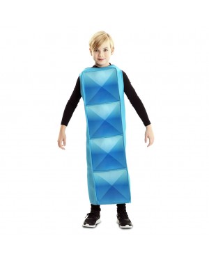 Costume Tetris Bambino Cyan per Carnevale | La Casa di Carnevale