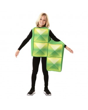 Costume Tetris Bambino Verde per Carnevale | La Casa di Carnevale