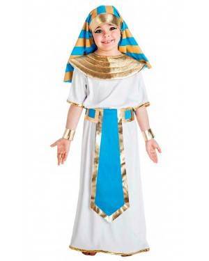 Costume Egiziano Blu Taglia 1-2 Anni per Carnevale