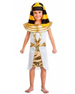 Costume Egiziano Oro Taglia 3-4 Anni per Carnevale