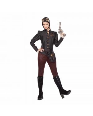 Costume Steampunk Aviatore Donna per Carnevale | La Casa di Carnevale