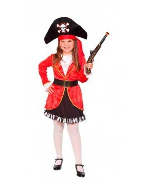Costume Pirata Rossa Bambina