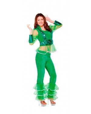Costume Ragazza Disco Verde