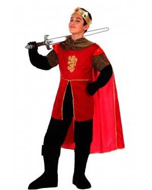 Costume Re Medievale Rosso