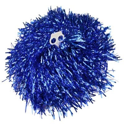 2 Pompons Metal·Litzat Blau
