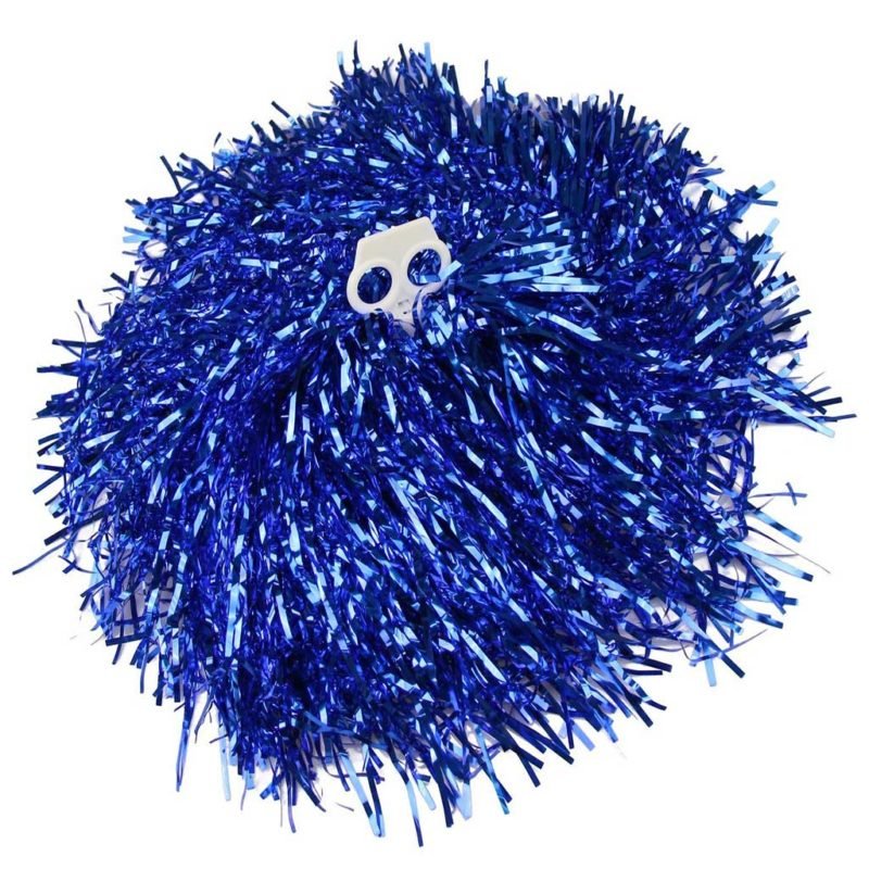 2 Pompons Metal·Litzat Blau