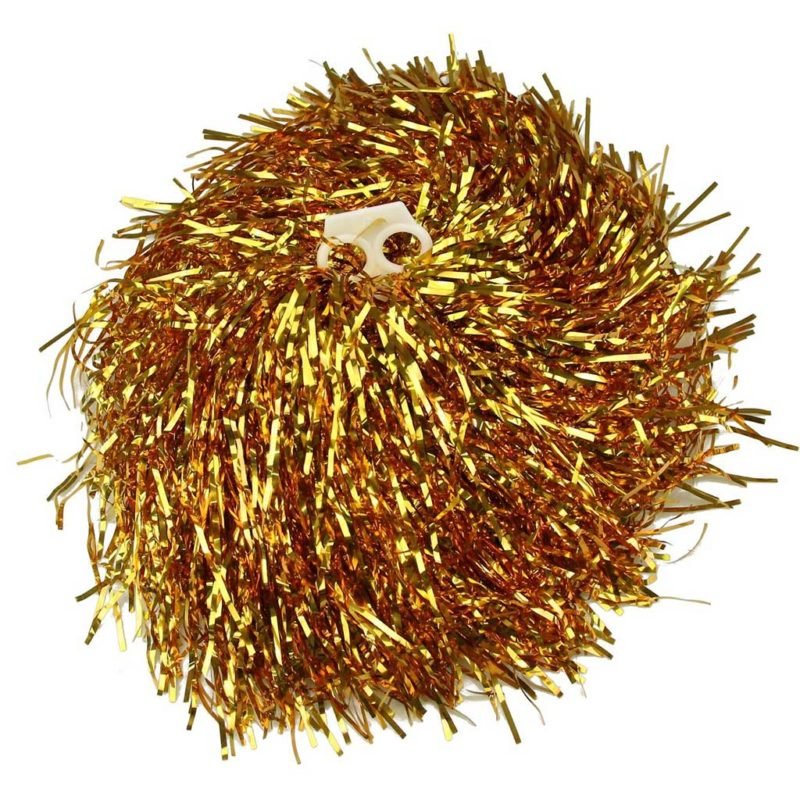 2 Pompons Metal·Litzat Or