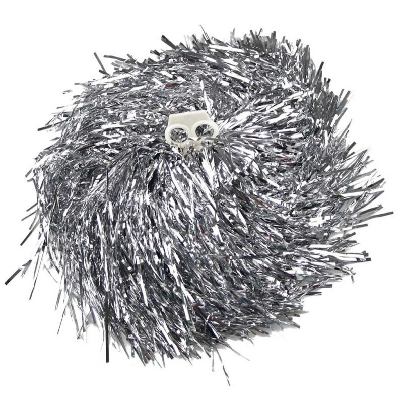2 Pompons Metal·Litzat Plata
