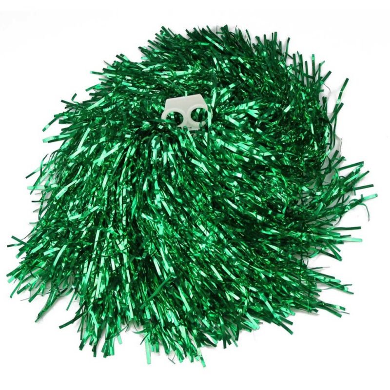 2 Pompons Metal·Litzat Verd