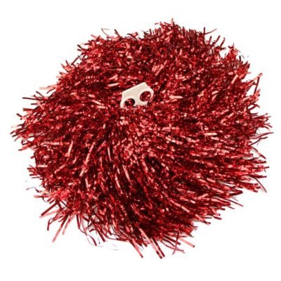 2 Pompons Metal·Litzat Vermell