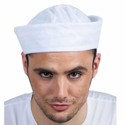 2 x Cappello Marinaio in Tessuto Adulti