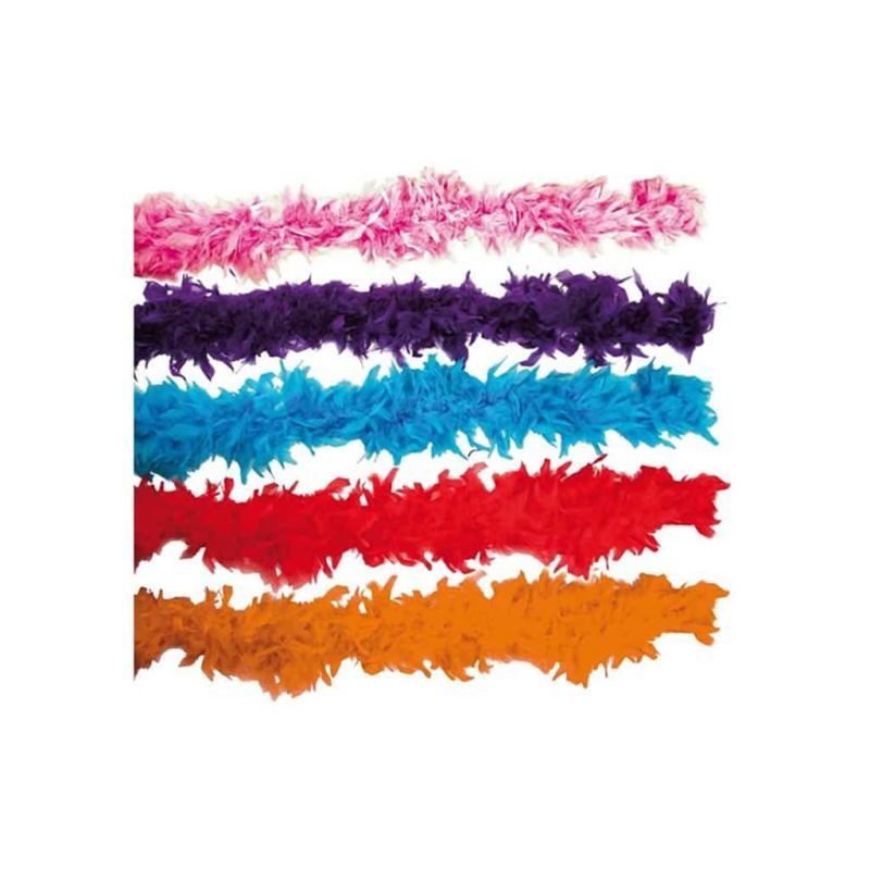 Boa di Piume Azzurro 66 Gr. 200 Cm