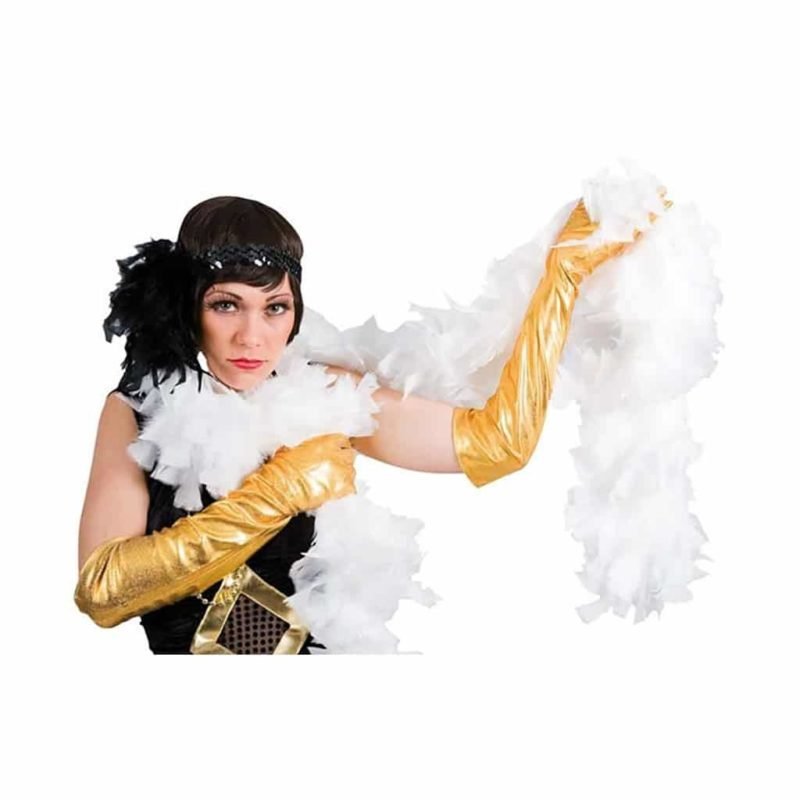 Boa di Piume Bianca 66 Gr. 200 Cm