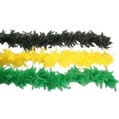 Boa di Piume Nera 66 Gr. 200 Cm