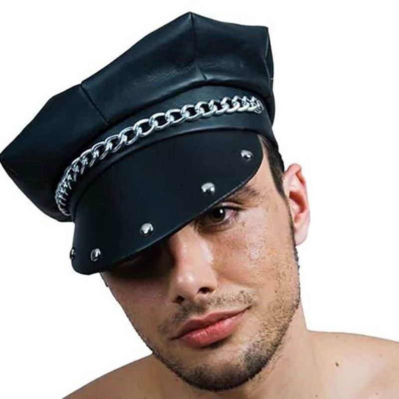 Cappello Motociclista in Ecopelle