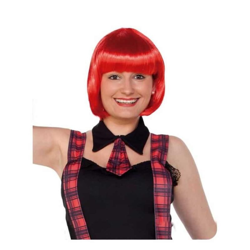 Caschetto Rossa con Frangia Fluo