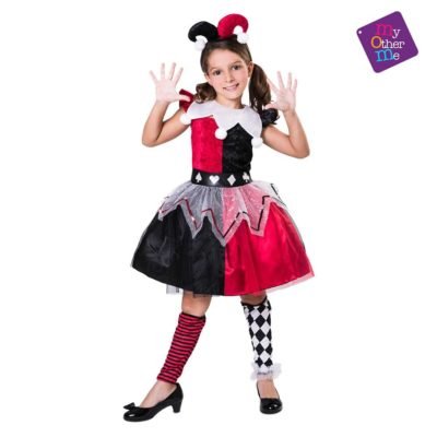 Costume Arlecchina Rossa Bambina