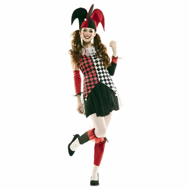 Costume Arlecchino Rosso Donna