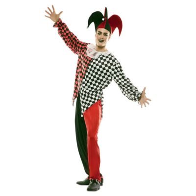 Costume Arlecchino Rosso Uomo