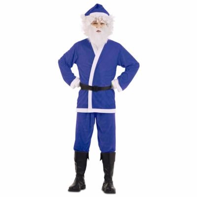 Costume Babbo Natale Azzurro
