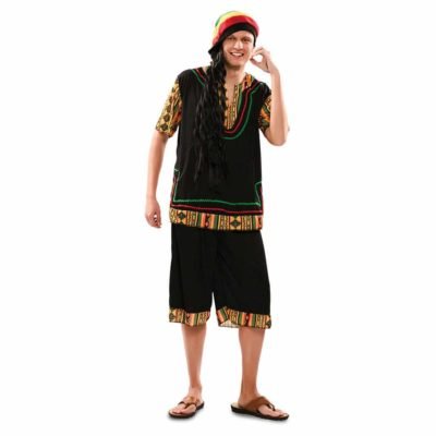 Costume Bob Marley-Rasta Adulto Unica