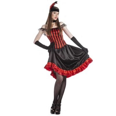 Costume Can Can Rosso