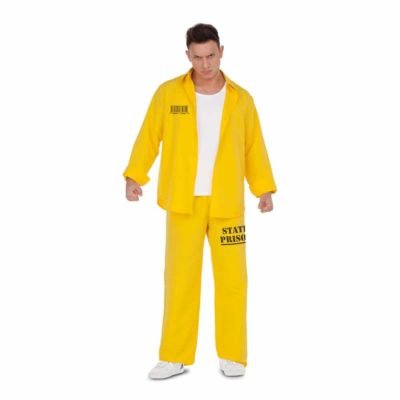 Costume Carcerato Giallo M/l