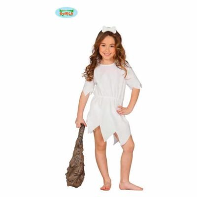 Costume Cavernicola Bianca Bambina