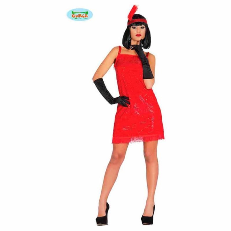 Costume Charleston Rosso Donna