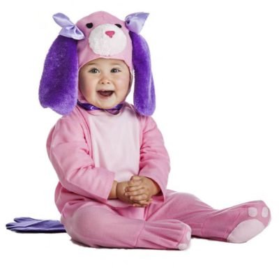 Costume Cucciolo Cane Rosa