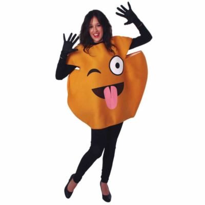 Costume Emoticon Whatsapp Lingua Fuori. Adulti Unica
