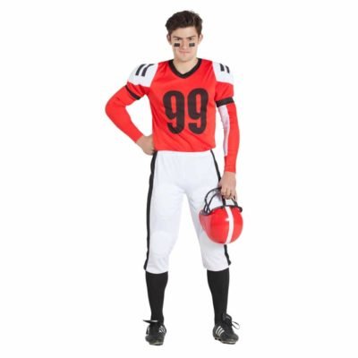 Costume da Giocatore di Rugby Rosso