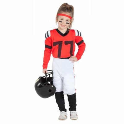 Costume da Giocatrice di Rugby Rosso