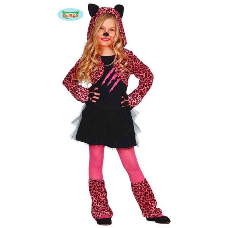 Costume Leopardo Fucsia Bambina
