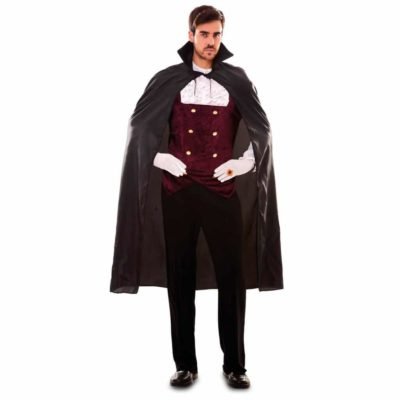 Costume Mantello Vampiro Nero Adulto Unica