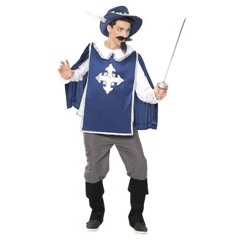 Costume Moschettiere Azzurro