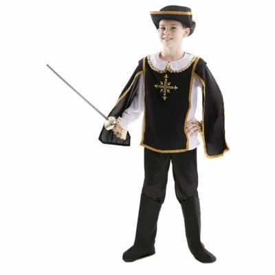 Costume da Moschettiero Nero Bambino