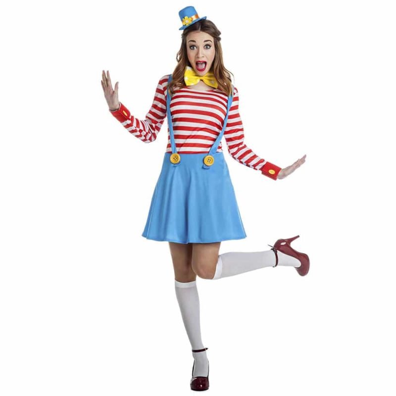 Costume Pagliaccia a Righe