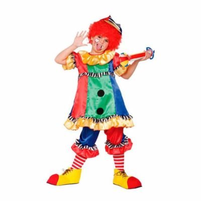 Costume Pagliaccio Colori Bambina