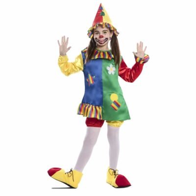 Costume da Pagliaccio Multicolore Bambina