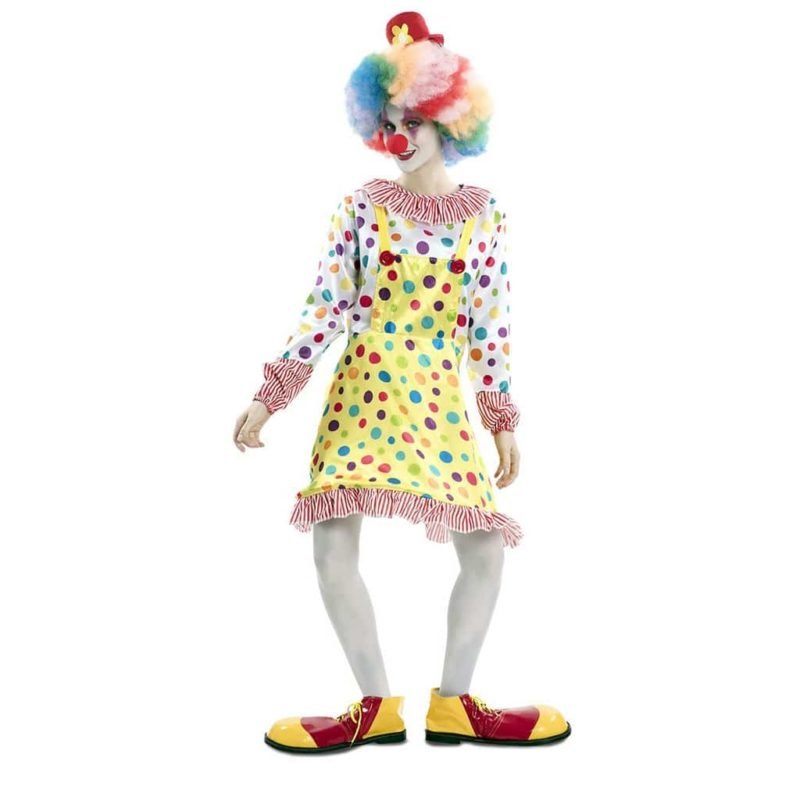 Costume da Pagliaccio Pois Donna