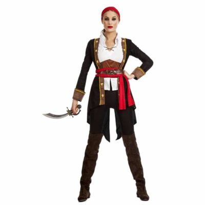Costume Pirata Casaca Nera Donna Adulto