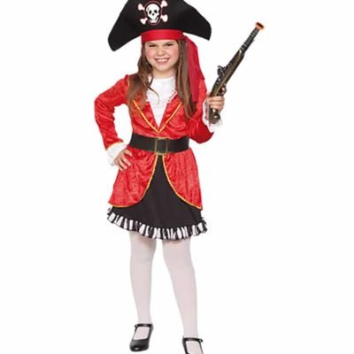 Costume Pirata Rossa Bambina