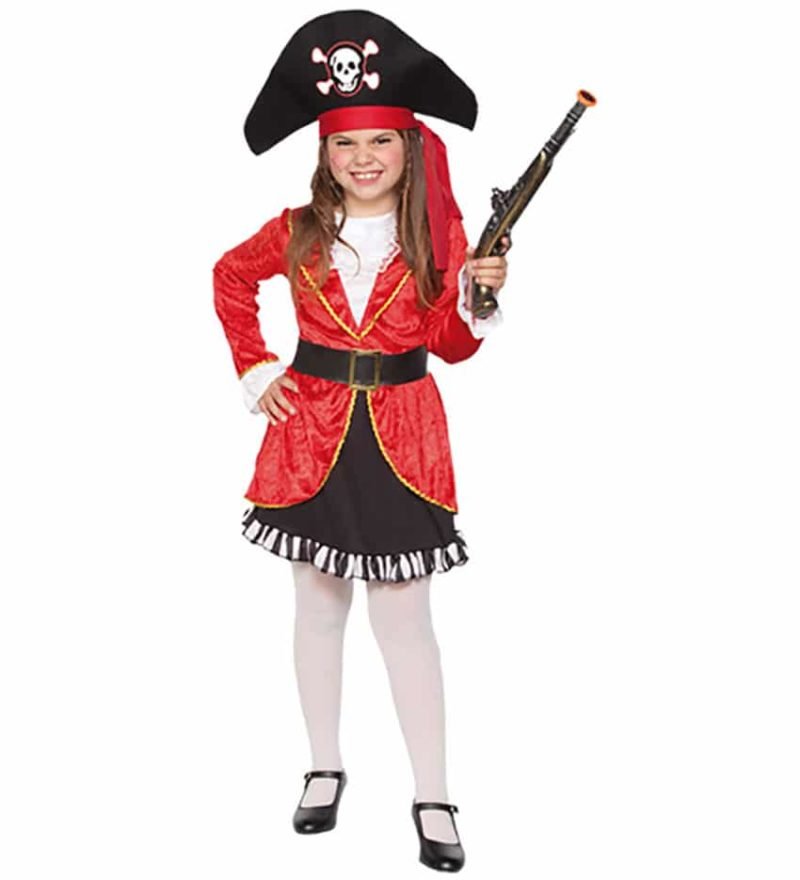 Costume Pirata Rossa Bambina