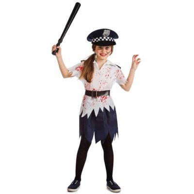Costume Polizia Zombie Bambina