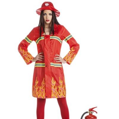 Costume Pompiere Fuoco Donna